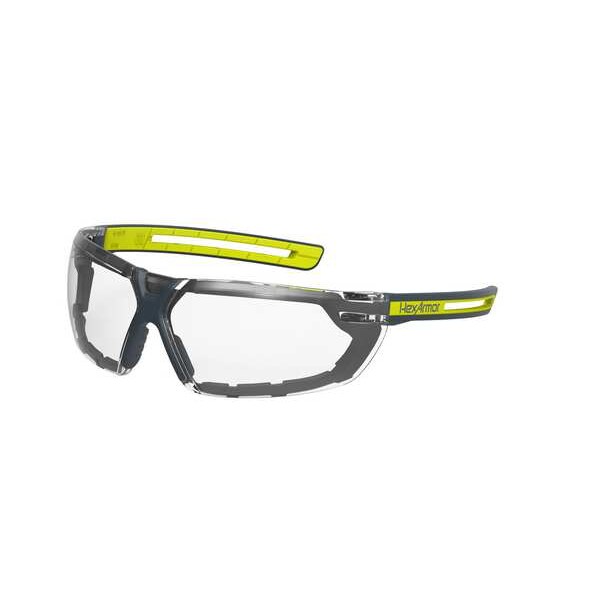 Hexarmor LT450G, Safety Glasses Anti-Fog &  Anti-Scratch, Clear Lens - 11-29001-02