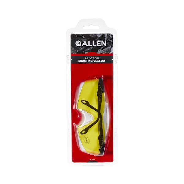 Allen Co Reaction Yellow Lens Shooting & Safety Glasses - 2272