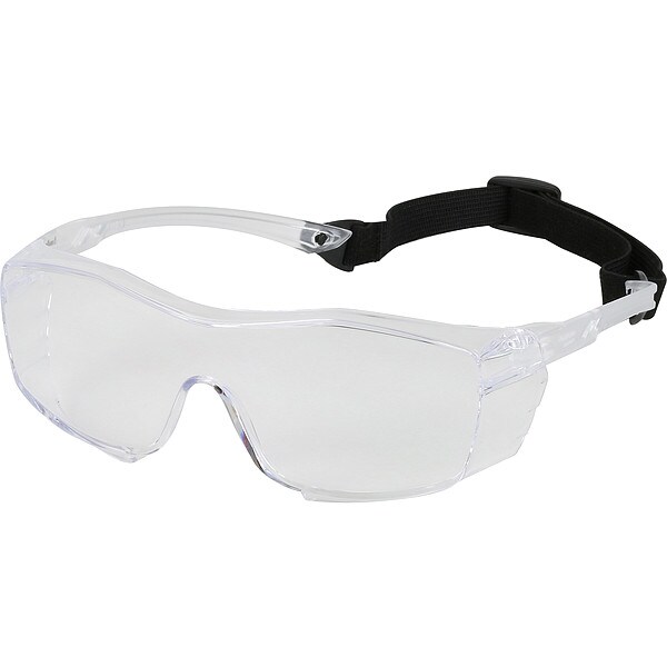 Pip Over The Glass Safety Glasses, Clear Lens, M, 1 PR - 250-96-0520