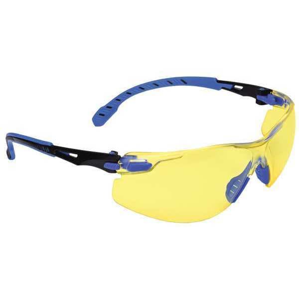 3M Solus 1000, Safety Glasses Anti-Fog, Amber Lens, Half-Frame, Wraparound - S1103SGAF