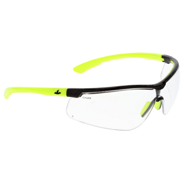 Mcr Safety Klondike KD7, Safety Glasses Anti-Fog &  Anti-Scratch, Clear Lens, Half-Frame, Wraparound - KD720PF420