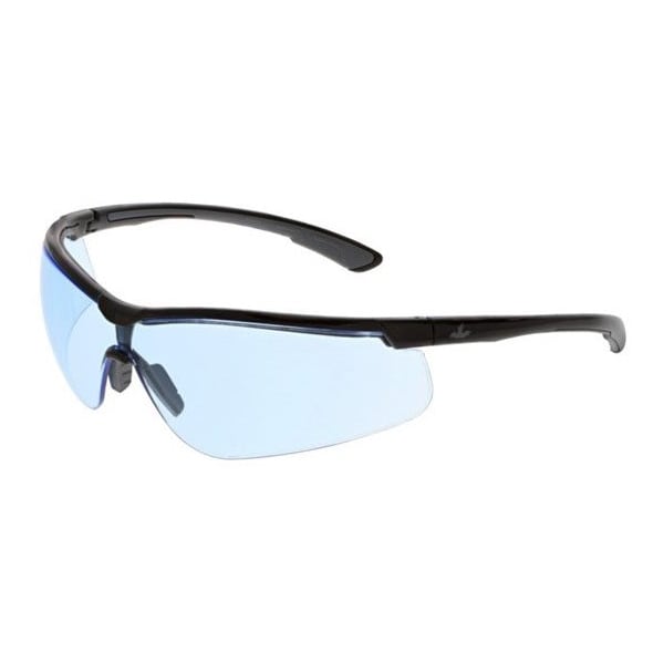 Mcr Safety Klondike KD7, Safety Glasses Anti-Fog, Light Blue Lens, Half-Frame, Wraparound - KD713AF