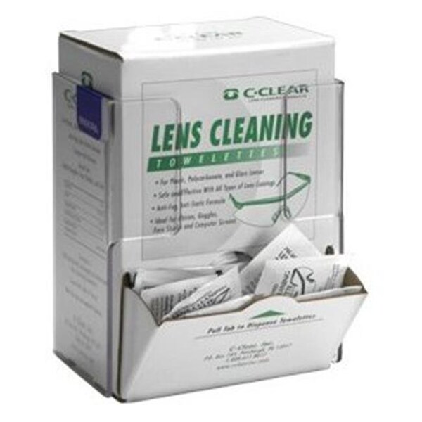 Rack Em Racks RackEm Racks 5157 Lens Cleaning Towelette-Wipe - Box Holder- Clear Plastic - 5157