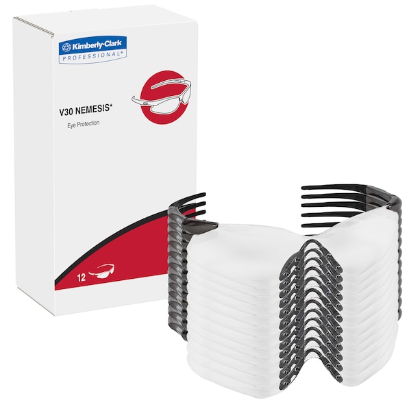 Kleenguard VL, Safety Glasses Anti-Scratch, Clear Lens, Frameless, Wraparound - 20470