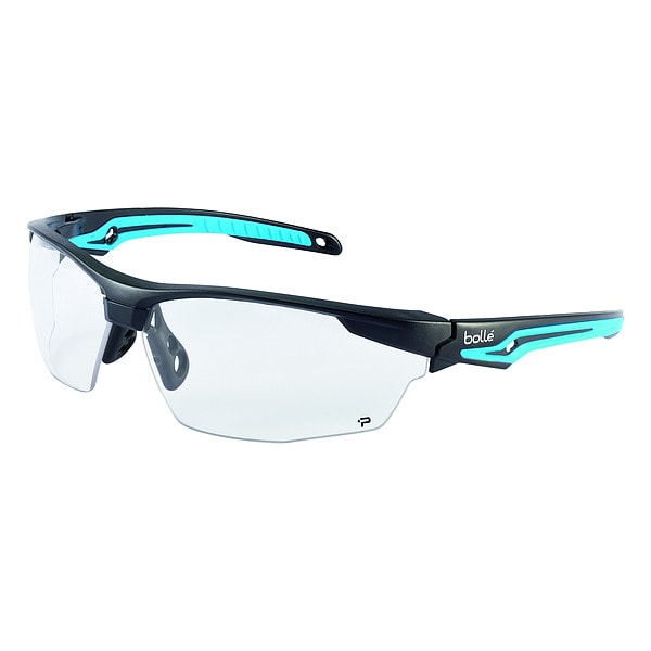 Bolle Safety TryOn, Safety Glasses Anti-Fog, Anti-Static & Anti-Scratch, Clear Lens, Half-Frame, Wraparound - 40301