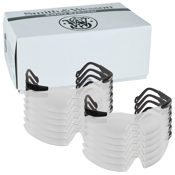 Smith & Wesson Magnum 3G, Safety Glasses Uncoated, Clear Lens, Frameless, Wraparound - 19822