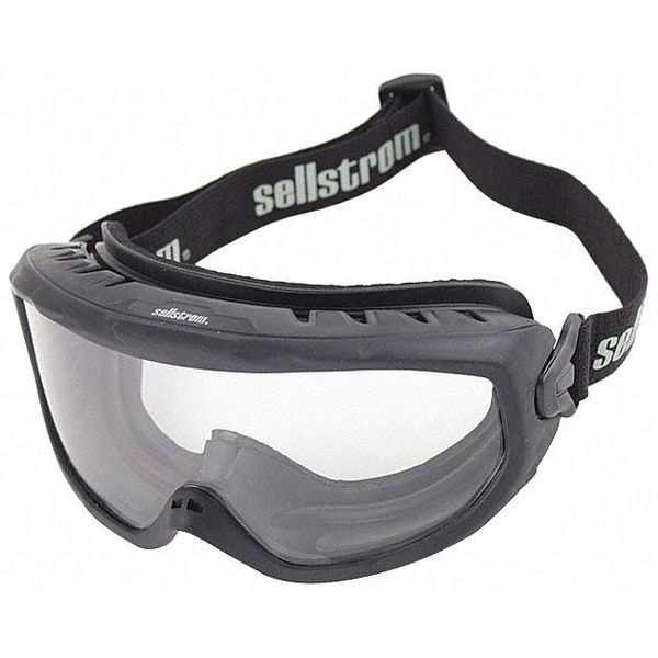 Sellstrom Fire Protective Goggles, Anti-Fog, Clear Lens, Not Rated for Dust or Splash ANSI/Dust Splash Rating - S80225