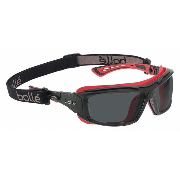 Bolle Safety Ultim8, Safety Glasses Anti-Fog &  Anti-Scratch, Smoke Lens, Half-Frame, Wraparound - 40300