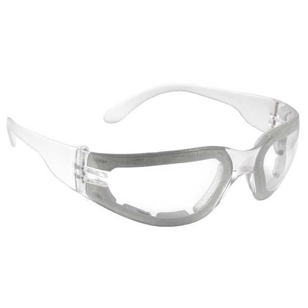 Radians Mirage Foam Small, Safety Glasses Anti-Fog &  Anti-Scratch, Clear Lens, Full-Frame, Wraparound - MRSF111ID