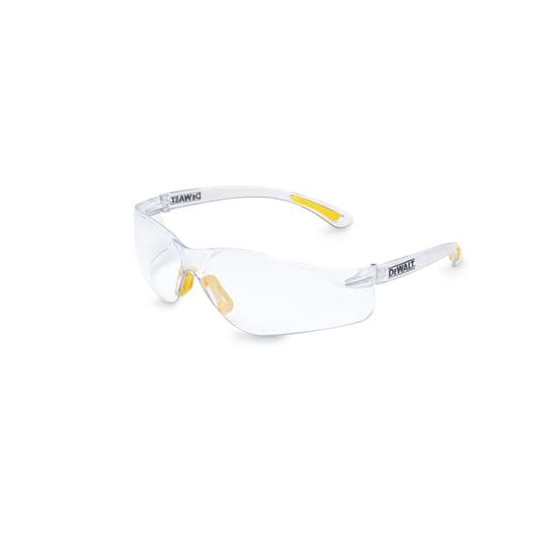 Dewalt Contractor Pro, Safety Glasses Anti-Scratch, Clear Lens, Frameless, Wraparound - DPG52-1