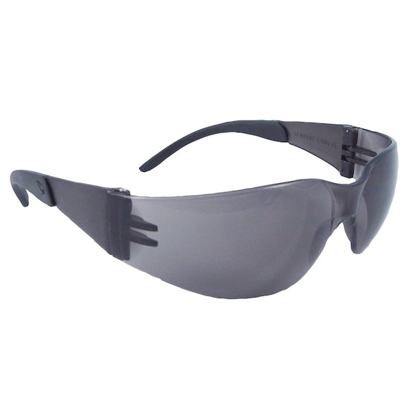 Radians Safety Glasses, Wraparound Smoke Polycarbonate Lens, Uncoated,  - MRR120ID