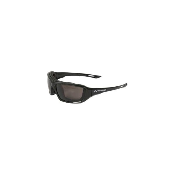 Radians Radians XT121 Extremis Foam Lined Frame Safety Glasses, Smoke AF Lens, Black Frame - XT1-21