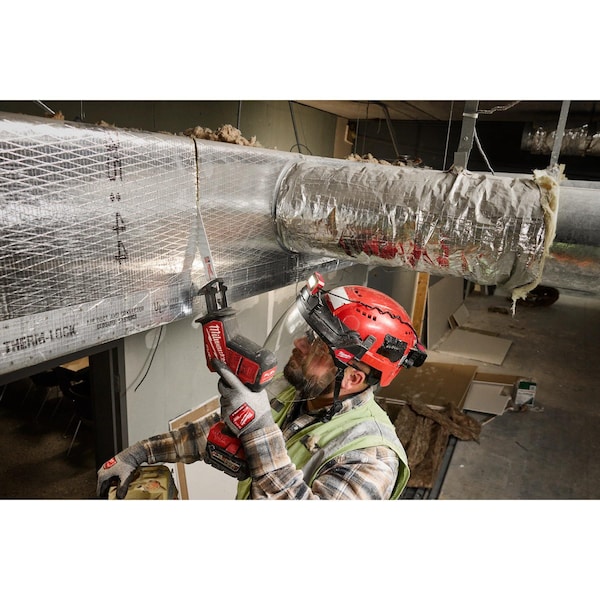 Milwaukee Tool Face Shield, Clear Visor, 7 3/4 in Height, Locking Detents Suspension - 48-73-1422