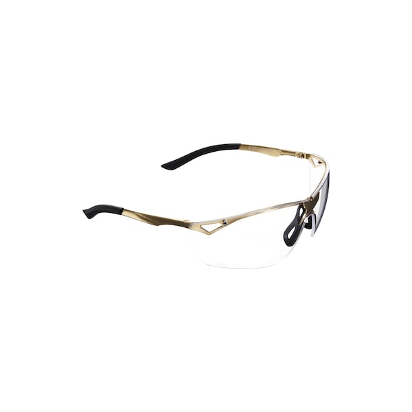 Girls With Guns Afire Protective Shooting Safety Glasses, Clear Lenses, ANSI Z87+ & CE Rated, Gold - 2370