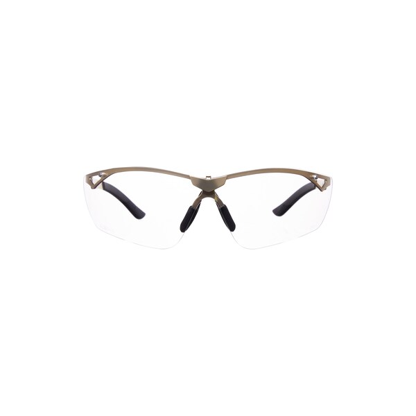 Girls With Guns Afire Protective Shooting Safety Glasses, Clear Lenses, ANSI Z87+ & CE Rated, Gold - 2370