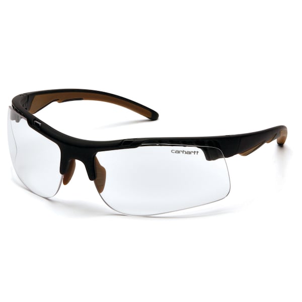Carhartt Eyewear Carhartt Rockwood Anti-Fog Rockwood Safety Glasses Clear Lens Black Frame 1 pc - CHB710DT