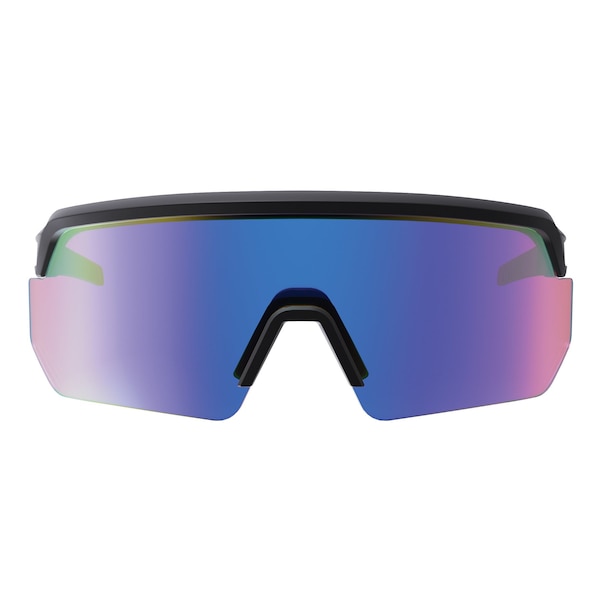 Ergodyne Safety Glasses, Blue Mirror Anti-Fog Lens, Matte Black - AEGR-AFASM