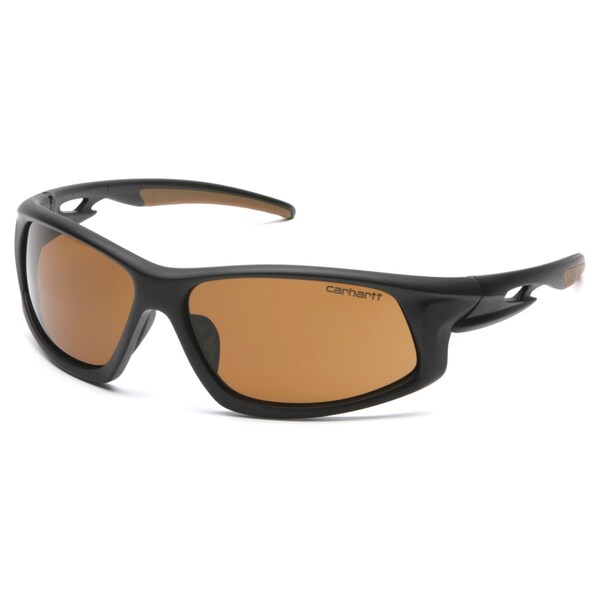 Carhartt Eyewear Carhartt Ironside Anti-Fog Safety Glasses Bronze Lens Black/Tan Frame 1 pc - CHB618DT