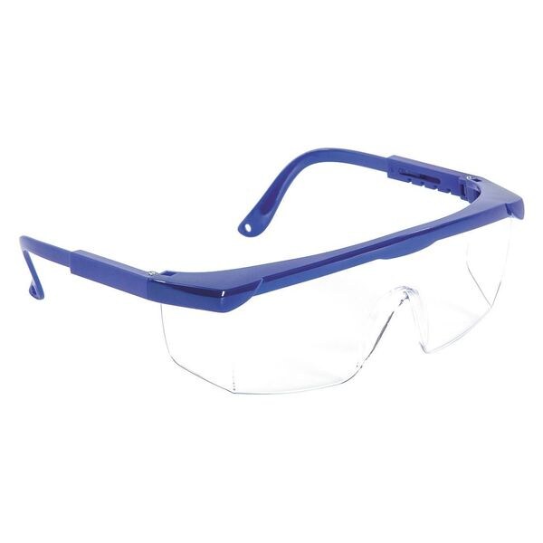 Sun Joe Safety Glasses, Indoor/Outdoor Anti-Scratch Lens, Blue - SGLASS-ADJ