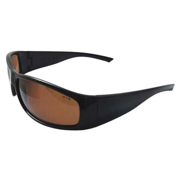 Deltaplus BoasX, Safety Glasses Anti-Scratch, Brown Smoke Polarized Lens - 17923