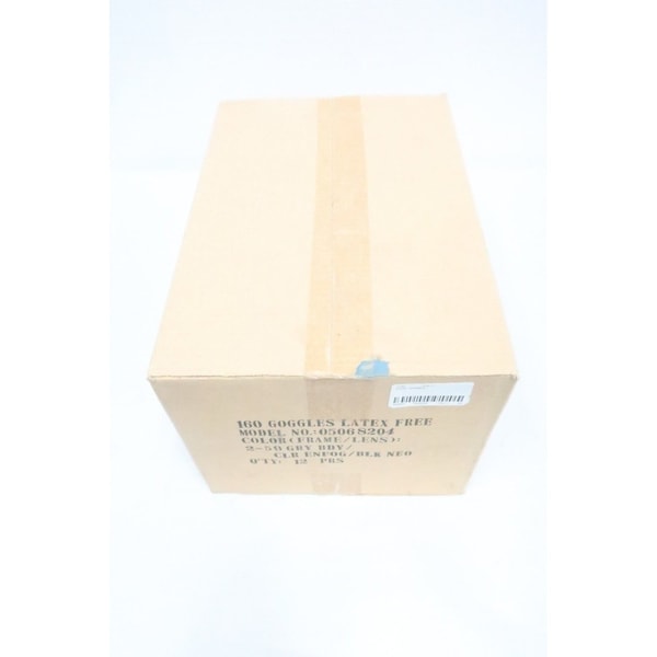Encon Enfog Box of 12 Clear Lens/Gray Frame Safety Goggle - 5068204
