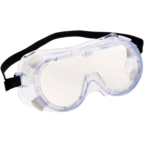 Global Industrial Safety Goggles with Neoprene Strap, Clear Lens/Frame - 708583