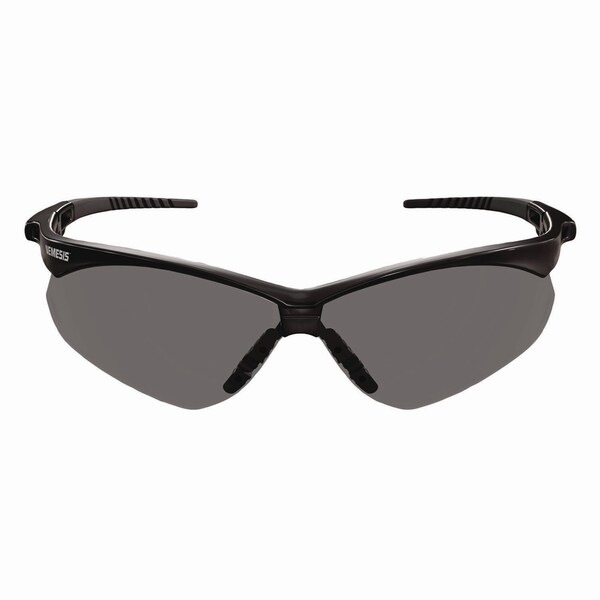 Kleenguard V30 Nemesis VL Safety Glasses, Black Frame, Smoke Lens, 12PK - 55391