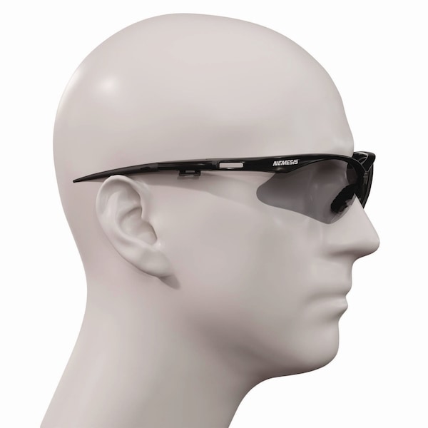 Kleenguard V30 Nemesis VL Safety Glasses, Black Frame, Smoke Lens, 12PK - 55391