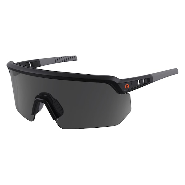 Ergodyne Safety Glasses, Smoke Matte Black - AEGR-AFASP