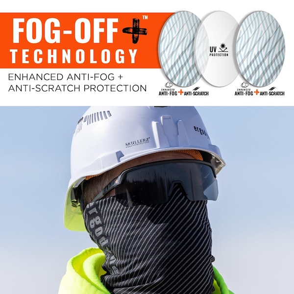 Ergodyne Safety Glasses, Smoke Matte Black - AEGR-AFASP