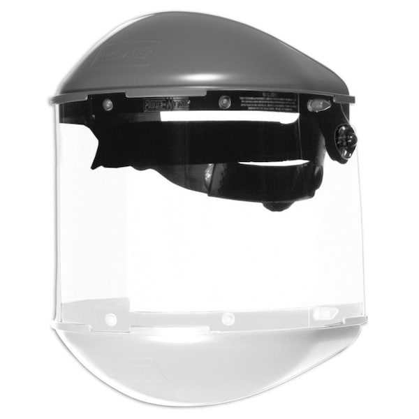 Honeywell North 8" X 16 1/2" X .06" Clear Propionate Faceshield System - FM400DCCLC