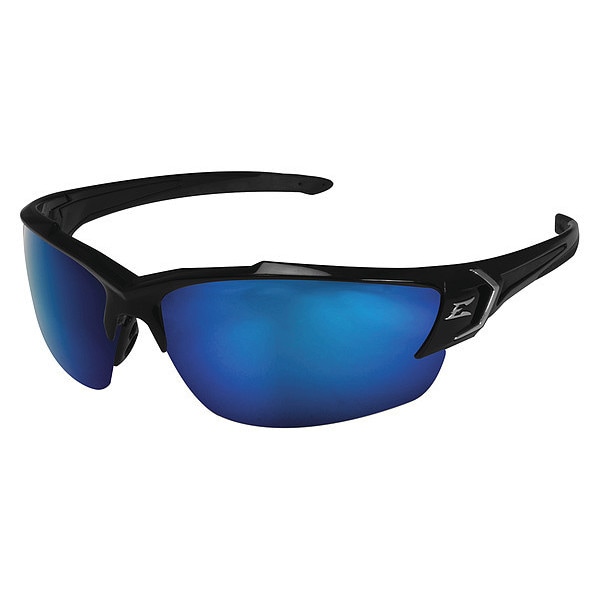 Edge Eyewear Khor G2, Safety Glasses Polarized, Aqua Precision Blue Mirror Lens, Half-Frame, Traditional - TSDKAP218-G2