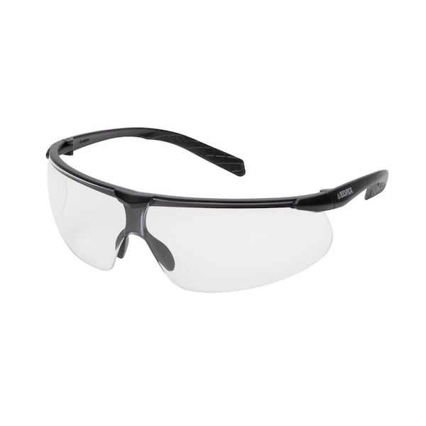 Erb Safety Helium 20(TM), Safety Glasses Anti-Fog, Anti-Static & Anti-Scratch, Clear Lens, Half-Frame - WELSG62CAF