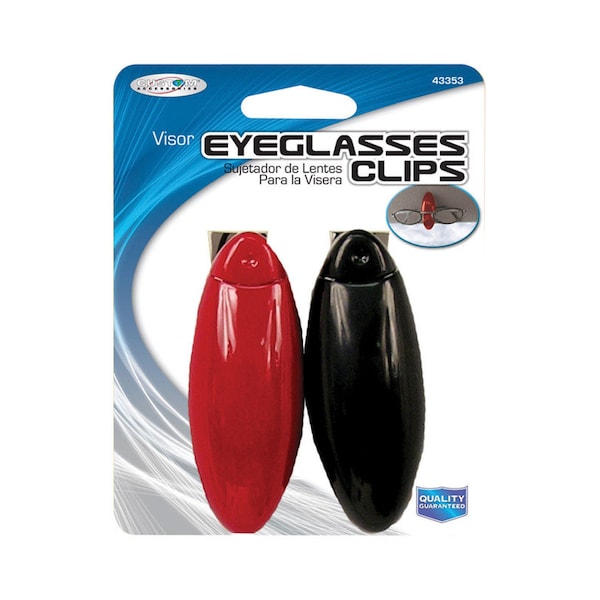 Custom Accessories Custom Accessories Visor Eyeglass Clips For Universal to fit all sunglasses or glasses 2 pk - 43353
