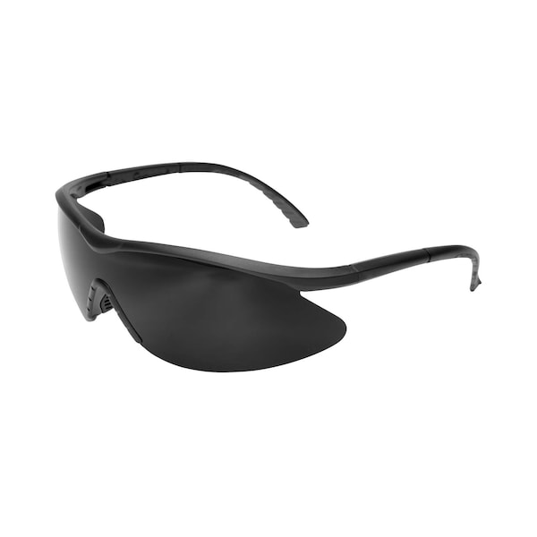 Edge Eyewear Banraj, Safety Glasses Anti-Scratch, Smoke Lens, Half-Frame, Wraparound - DB116