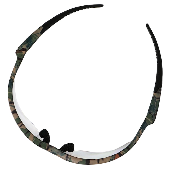 Kleenguard V30 Nemesis Safety Glasses, Anti-Fog, Anti-Scratch, Wraparound, Camouflage Half-Frame, Clear Lens - 22608