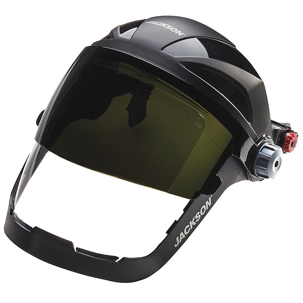 Jackson Safety Faceshield Assembly, Clear Visor, Polycarbonate, Universal Adapter Suspension, Anti-Fog Lens - 14235