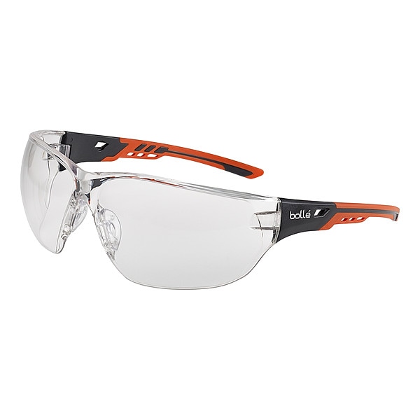 Bolle Safety NESS+, Safety Glasses Anti-Fog, Anti-Static & Anti-Scratch, Clear Lens, Frameless, Wraparound - NESSPPSI
