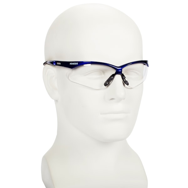 Kleenguard V30 Nemesis, Safety Glasses Anti-Fog, Clear Lens, Half-Frame, Wraparound - 47384
