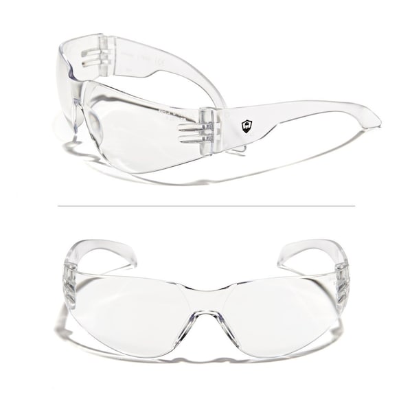 Defender Safety OPTIFENSE VS1 CLEAR Safety Glasses, ANSI Z87, 30pc per Box  Clear, 30PK - OF-VS1-01