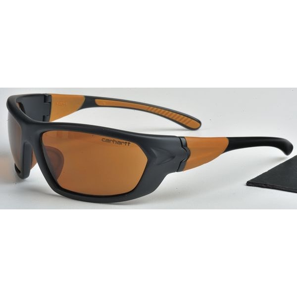 Carhartt Carbondale, Safety Glasses Anti-Scratch, Amber Lens, Full-Frame, Wraparound - CHB218D