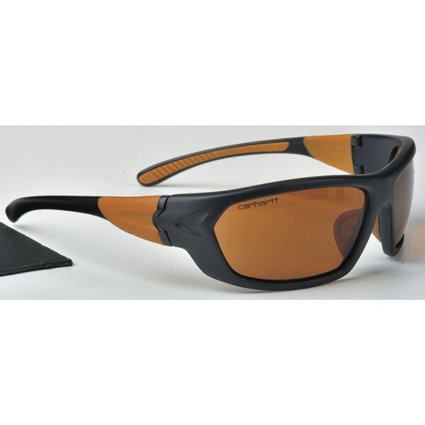 Carhartt Carbondale, Safety Glasses Anti-Scratch, Amber Lens, Full-Frame, Wraparound - CHB218D