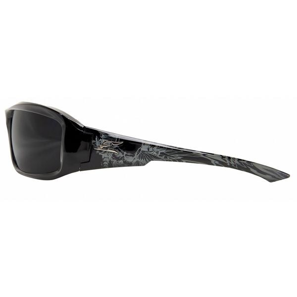 Edge Eyewear Brazeau, Safety Glasses Anti-Scratch, Gray Lens, Full-Frame, Wraparound - XB116-S