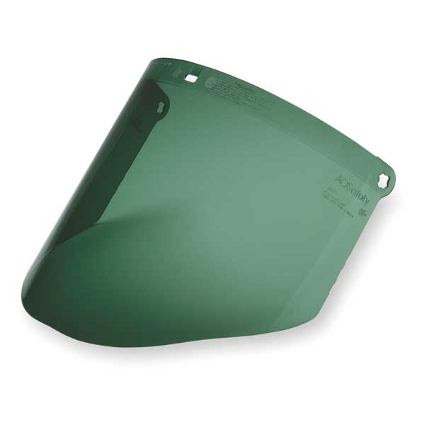3M Faceshield Visor, Green Visor, 9" Height, Anti-Fog, Anti-Scratch Lens, Medium Green - 82601-00000