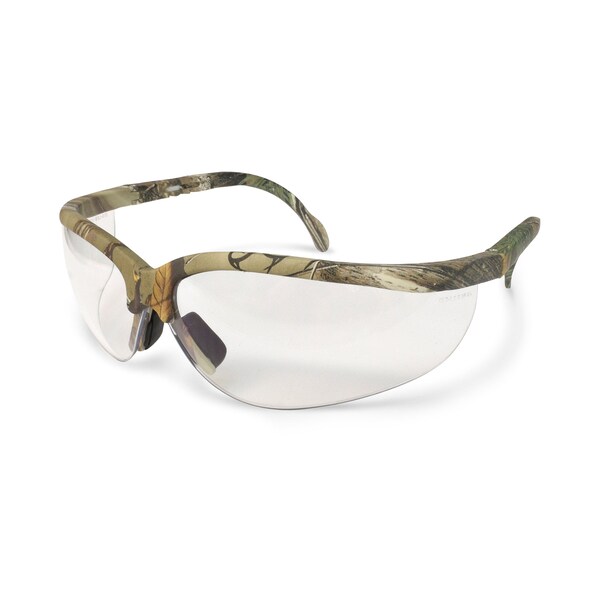 Radians Safety Glasses, Wraparound Clear Polycarbonate Lens, Uncoated,  - JR4H10ID