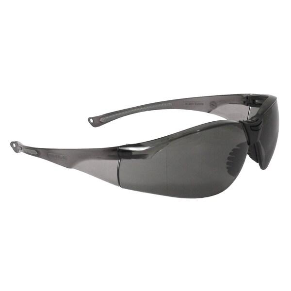 Radians Safety Glasses, Wraparound Smoke Polycarbonate Lens, Anti-Fog,  - SO1-21