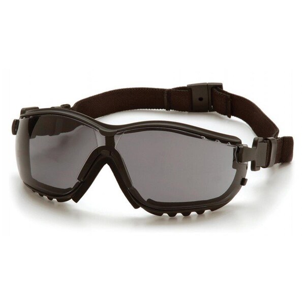 Impar Black Safety Goggles with Perforated Gray Anti-Fog Lens, 12PK - IM1791943