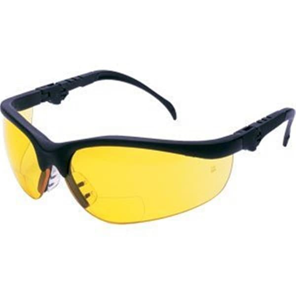 Exotic Klondike Black Frame Amber Lens Safety Spectacle - EX112367