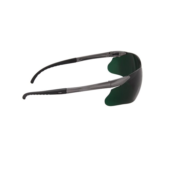 Jackson Safety Safety Glasses, Anti-Scratch Lens, Gunmetal Frameless - 50030