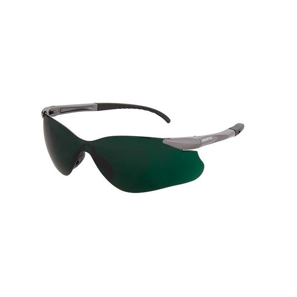 Jackson Safety Safety Glasses, Anti-Scratch Lens, Gunmetal Frameless - 50030